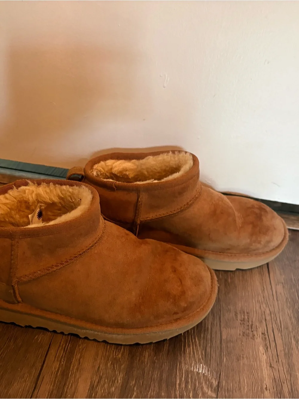 UGG Kids Chestnut Brown Cozy Slip-On Slippers